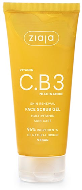 Гель-скраб для обличчя Ziaja Vitamin C B3 Niacinamide 100 мл (5901887056232) - зображення 1