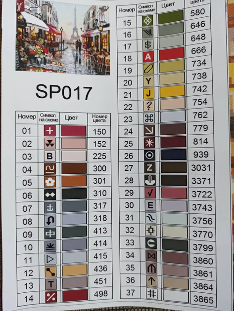 Алмазная мозаика Парижская улица 40х50 см ColorArt SP017 - изображение 4