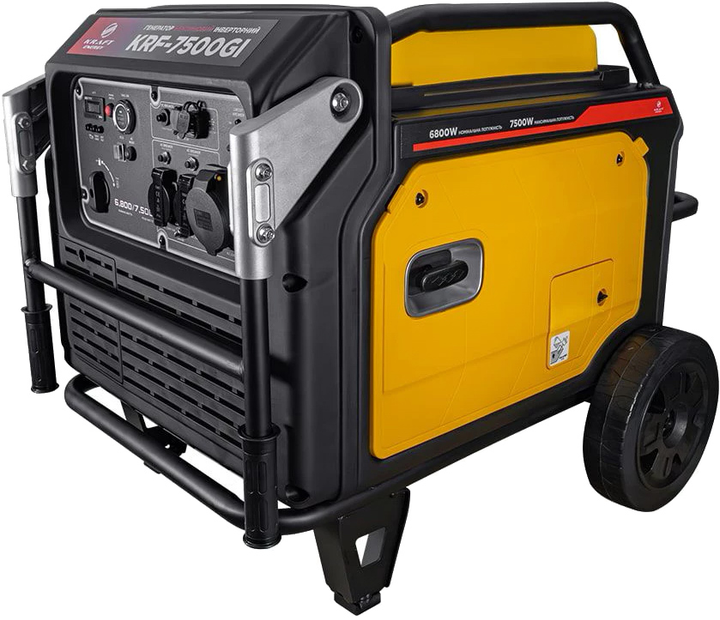 Генератор інверторний бензиновий Kraft KRF-7500GI 6.8 кВт (41-00311) - зображення 1