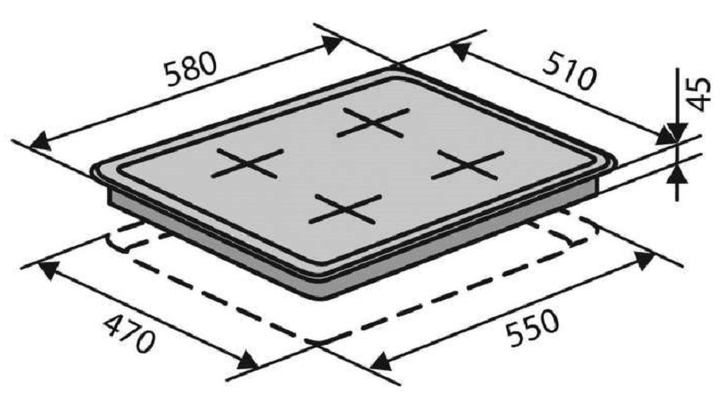 Варильна поверхня Ventolux HG640 B2 S (WH) - зображення 6