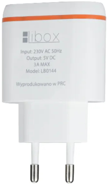 Мережевий зарядний пристрій Libox LB0144 USB 3.0A (ŁAD-INN-0000004) - зображення 1