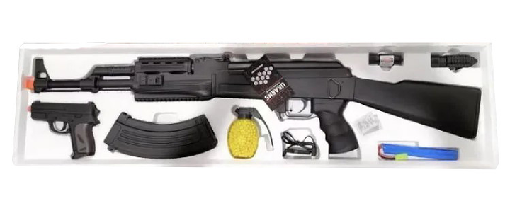 Іграшковий Автомат CYMA CM47 страйкбольний на кульках з акумулятором і пістолетом АК47 Чорний - зображення 2