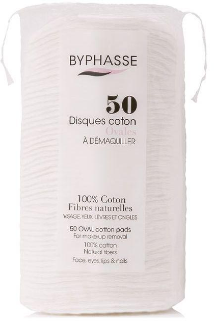 Dyski kosmetyczne Byphasse Cotton Oval Fibres Naturalles 50 szt (8436097094028) - obraz 1