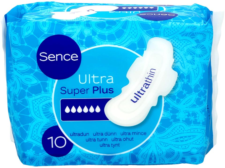 Podpaski higieniczne Sence Ultra super plus 10 szt (8718692411616) - obraz 1