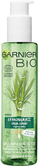 Детокс-гель для вмивання обличчя Garnier Bio Fresh Lemongrass 150 мл (3600542196710) - зображення 1