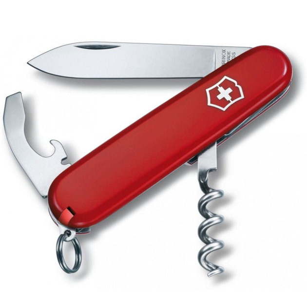 Складаний швейцарський ніж Victorinox Waiter Ukraine Red-Black 9in1 Vx03303.1.3 - зображення 1