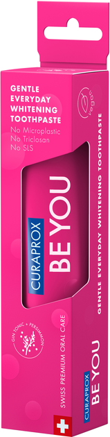 Pasta do zębów Curaprox Be You Challenger Toothpaste wybielająca Gin z tonikiem i Persymona 60 ml (7612412429541) - obraz 1