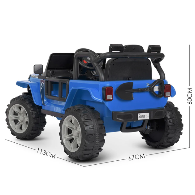 Дитячий електромобіль Джип Bambi Racer m 4282eblr-4 до 30 кг - Фото 4 Дитячий електромобіль Джип Bambi Racer m 4282eblr-4 до 30 кг - зображення 4
