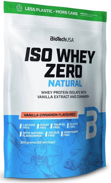 Протеїн Biotech ISO Whey Zero Lactose Free 1000 г Ваніль з корицею (5999076254873) - зображення 1