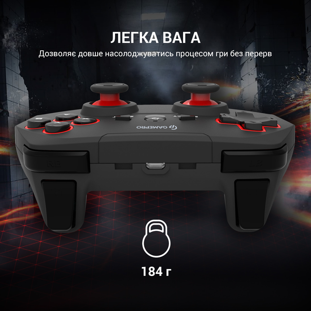 Бездротовий геймпад GamePro GP600 PC/PS3 Black (GP600) - зображення 9