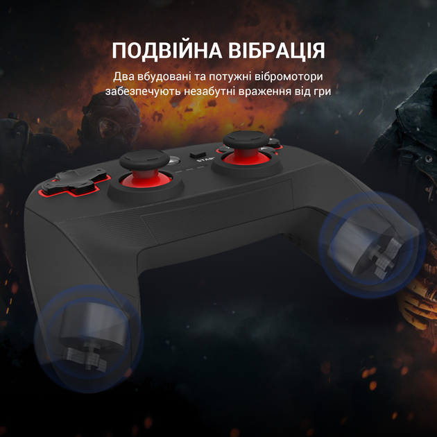 Бездротовий геймпад GamePro GP600 PC/PS3 Black (GP600) - зображення 12