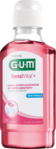 Ополіскувач для порожнини рота GUM Sensivital+ 300 мл (7630019903011) - зображення 1