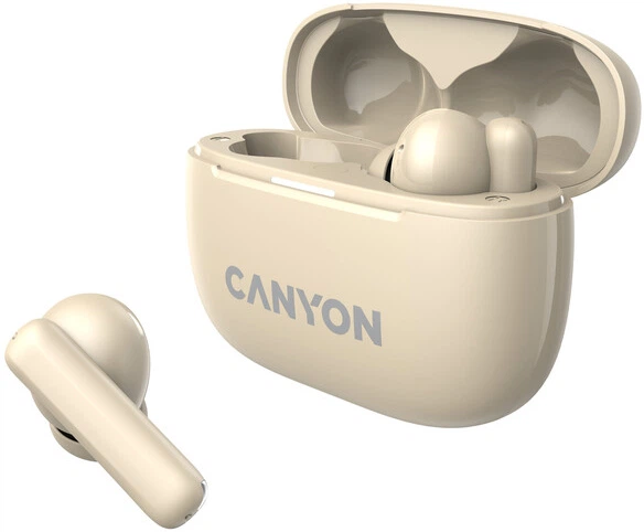 Słuchawki Canyon OnGo TWS-10 ANC ENC Beige (CNS-TWS10BG) - obraz 5