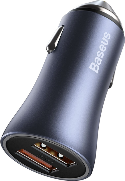 Автомобільний зарядний пристрій Baseus 40W USB/USB Type-C Dark Grey (CCJD-A0G) - зображення 5