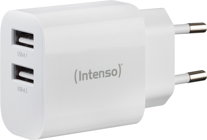 Ładowarka Intenso 24W 2xUSB-A White (7802412) - obraz 1