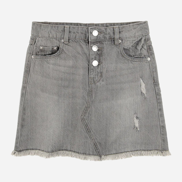 Підліткова джинсова спідниця для дівчинки Cool Club CJG2420615 146 см Сіра (5903977133281) - зображення 1