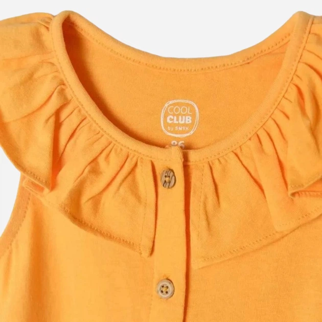 Sukienka letnia dla dziewczynki Cool Club CCG2402704 74 cm Żółta (5903977287250) - obraz 3