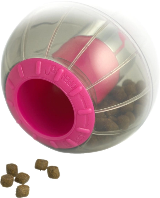Piłka na smakołyki dla kotów Catrine Catmosphere Treat Ball 9.5 cm Pink (5703188237064) - obraz 1