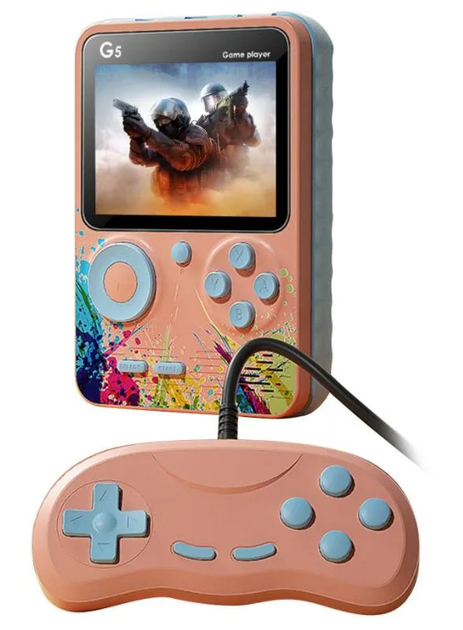 Портативная игровая консоль G5S с джойстиком Pink – фото, отзывы ...