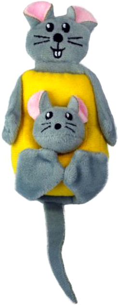 Zabawka dla kotów Kong Cat Pull-A-Partz Cheezy 23 cm Multicolour (0035585462097) - obraz 1