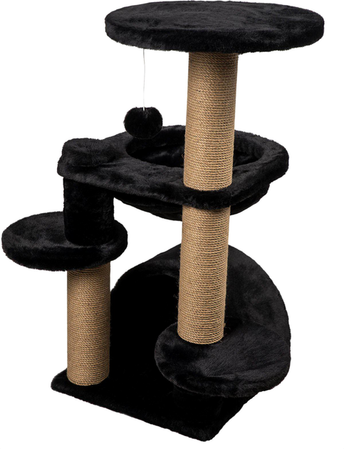 Кігтеточка для котів Ozami Z34 65 x 60 x 84 см Black (7330002051896) - зображення 1
