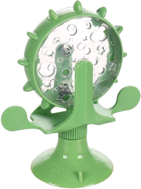 Zabawka dla kotów Flamingo Snack Dispenser Turna 16.3 cm Green (5400585238105) - obraz 1