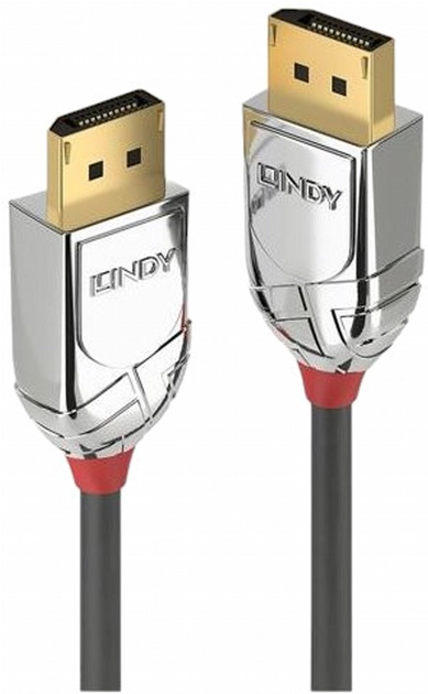 Кабель Lindy Cromo Line DisplayPort 1 м Gray (4002888363013) - зображення 1