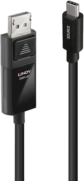 Kabel Lindy USB Type-C - DisplayPort 8K60 2 m Black (4002888433426) - obraz 1