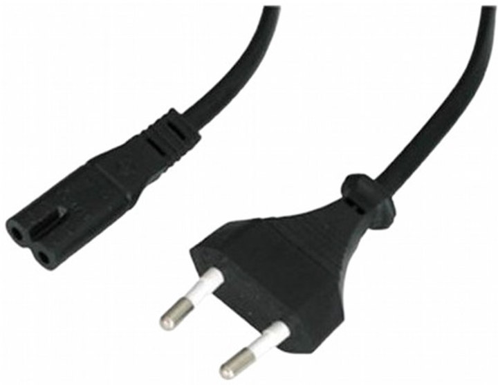 Kabel Lindy Power Euro - IEC-C7 5 m Black (4002888304238) - obraz 1