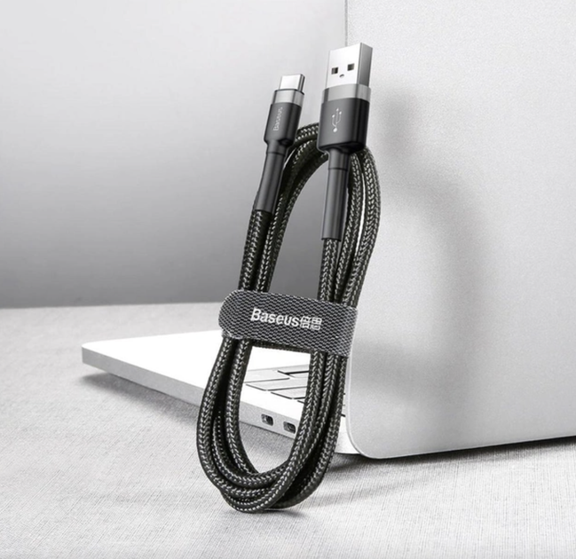 Кабель Baseus Quick Charge 3.0 USB Type C 3 А 2 метра - изображение 4