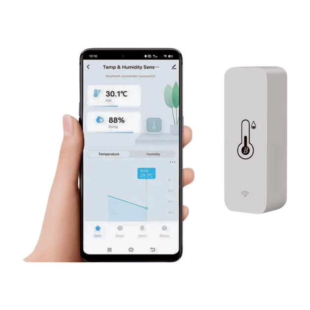 Датчик температури та вологості Tuya smart Bluetooth - Фото 2 Датчик температури та вологості Tuya smart Bluetooth - зображення 2