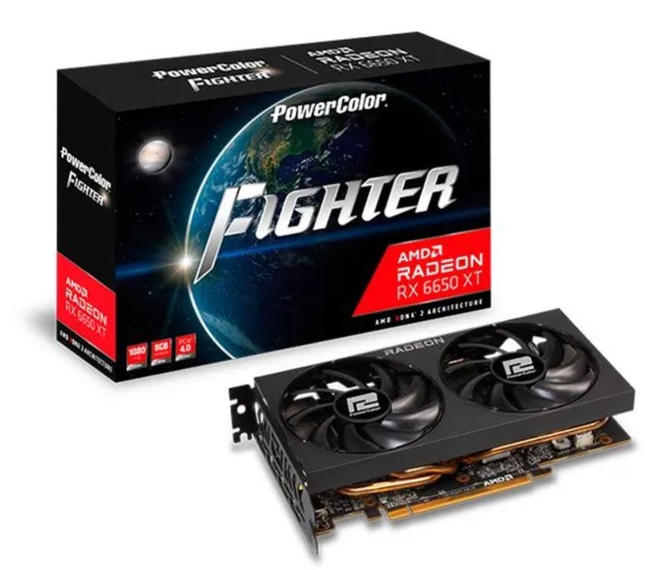 Відеокарта AMD Radeon RX 6650 XT 8GB GDDR6 Fighter PowerColor (AXRX ...