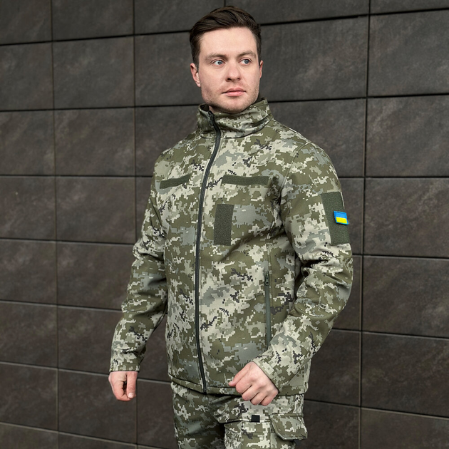 Куртка Pobedov Shadow Военная с липучками Пиксель 2XL OWku2 7782XLpx - изображение 1