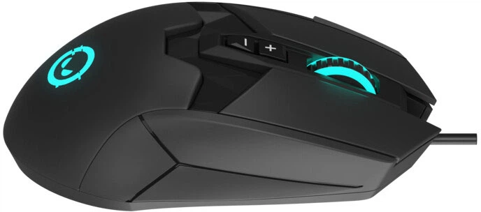 Mysz Lorgar Stricter 579 RGB LCD USB Black (LRG-GMS579) - obraz 4