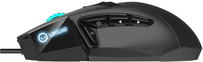 Mysz Lorgar Stricter 579 RGB LCD USB Black (LRG-GMS579) - obraz 5