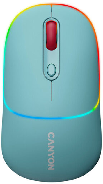 Мышь Canyon MW-22 Dual Band RGB Wireless Dark Cyan (CNS-CMSW22DC) - изображение 1