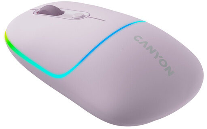 Мышь Canyon MW-22 Dual Band RGB Wireless Pearl Rose (CNS-CMSW22PR) - изображение 3