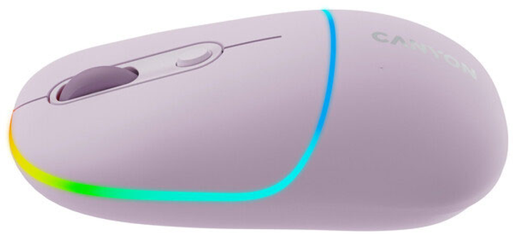 Мышь Canyon MW-22 Dual Band RGB Wireless Pearl Rose (CNS-CMSW22PR) - изображение 5