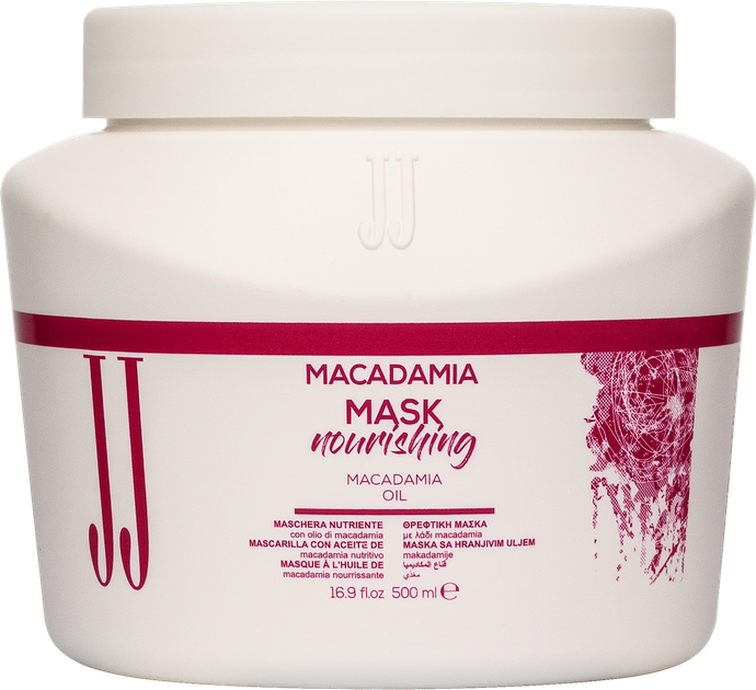 Питательная маска с маслом макадамии JJ MACADAMIA MASK Nourishing, 500 мл - Фото 1 Питательная маска с маслом макадамии JJ MACADAMIA MASK Nourishing, 500 мл - изображение 1