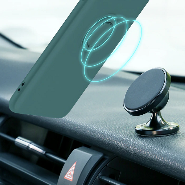 Чехол Fiji Holder Ring для Xiaomi Redmi 12C бампер с кольцом подставкой Dark Green - изображение 4