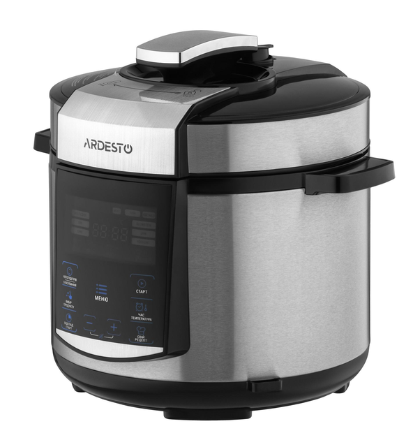 Мультиварка-скороварка 5 л с антипригарным покрытием ARDESTO MPC-P225 900Вт 22 программы Мультиповар настройки времени температуры LED дисплей книга рецептов 78 - изображение 4