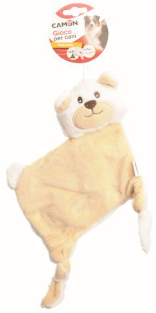 Іграшка для собак Camon Плюшевий шарудливий ведмедик 24 x 19 см (8019808198729) - зображення 1