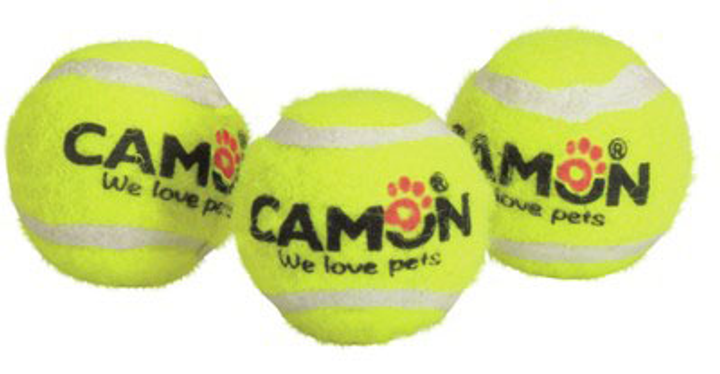 Zabawka dla psów Camon Piłka tenisowa z dźwiękiem 7.5 cm (8019808199795) - obraz 2