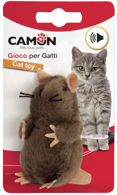 Interaktywna zabawka dla kotów Camon Cat Toy Kret z mikrochipem 8 cm (8019808171203) - obraz 1
