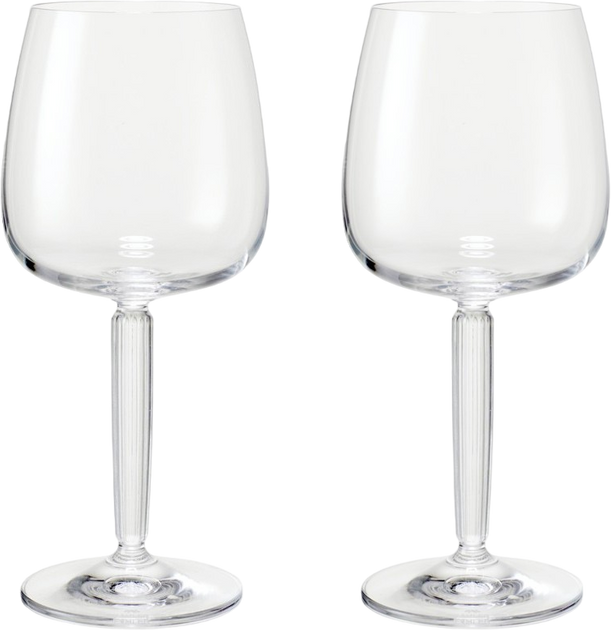 Набір келихів для вина Kähler Hammershøi Red Wine Glas Clear 490 мл 2 шт (5703779186207) - зображення 1