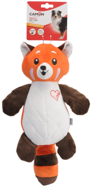 Іграшка для собак Camon Плюшева шарудлива панда 37 см (8019808225258) - зображення 1