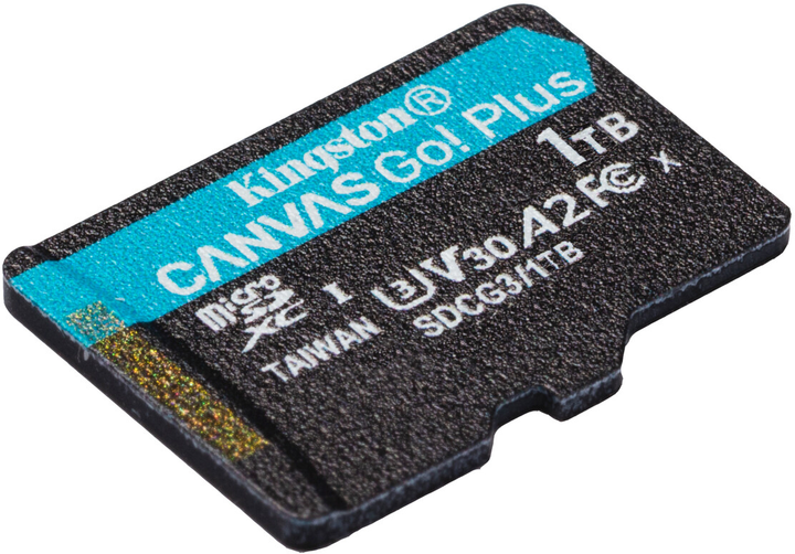Карта памяти Kingston MicroSDXC 1TB Canvas Go! Plus Class 10 UHS-I U3 V30 A2 (SDCG3/1TBSP) - изображение 2