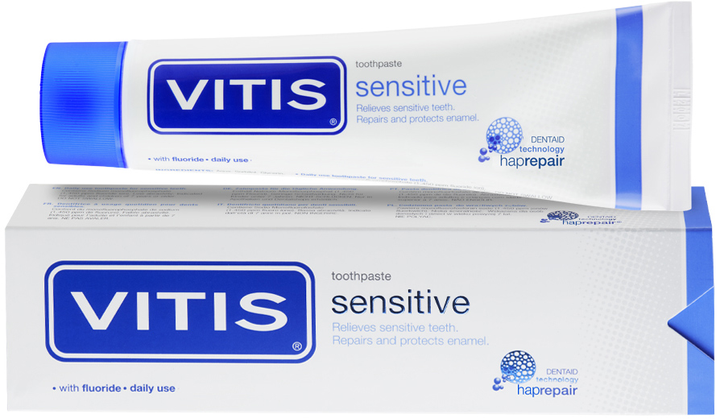 Pasta do zębów Dentaid Vitis Sensitive do łagodzenia nadwrażliwości zębów 100 ml (8427426055841) - obraz 1