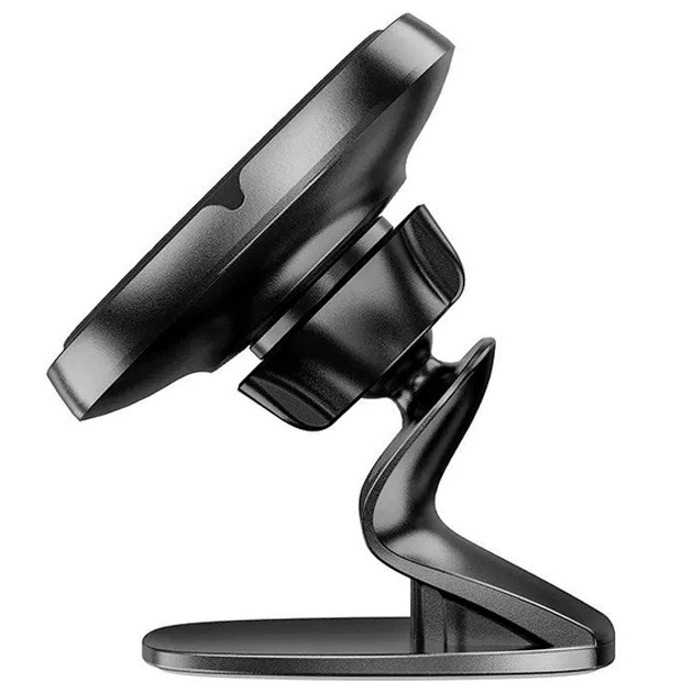 Автотримач Hoco DCA12 на торпедо/поверхню/панель магнітний тримач (клейка основа) Чорний - зображення 3