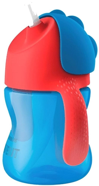 Чашка з трубочкою Philips Avent Cup 9+ Блакитна 210 мл (8710103781899) - зображення 1